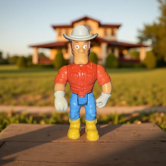 Vintage Cowboy Farmer Action Figure 3.5” A20 - Picture 1 of 7